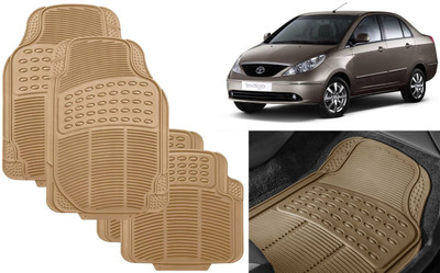 Auto Kite Rubber, PVC Standard Mat For  Tata Indigo(Beige)