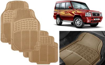 Auto Kite Rubber, PVC Standard Mat For  Tata Sumo(Beige)