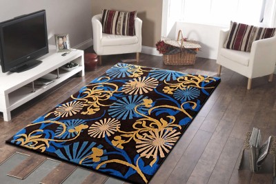 Ac Concept Black, Blue Wool Area Rug(4 ft,  X 6 ft, Rectangle)