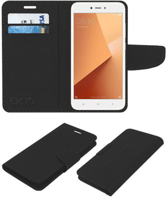 ACM Flip Cover for Mi Redmi Y1 Lite(Black, Cases with Holder, Pack of: 1)