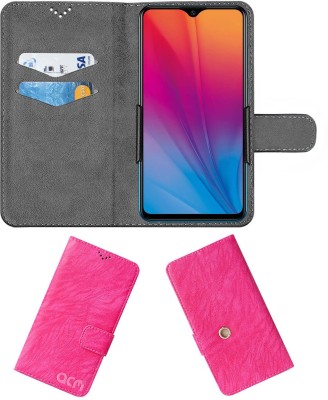 ACM Flip Cover for Vivo 1820(Pink, Cases with Holder, Pack of: 1)