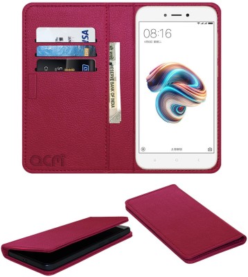 ACM Flip Cover for Mi Redmi 5A(Pink, Cases with Holder, Pack of: 1)