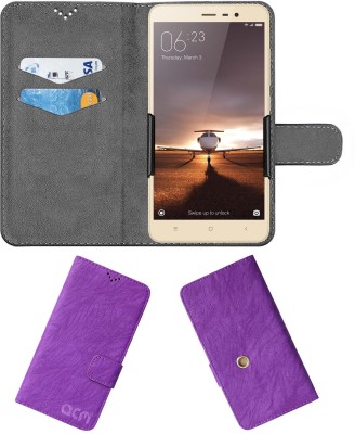 ACM Flip Cover for Mi Redmi Note 3(Purple, Cases with Holder, Pack of: 1)