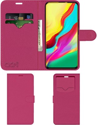 ACM Flip Cover for Infinix S5 Pro(Pink, Cases with Holder, Pack of: 1)