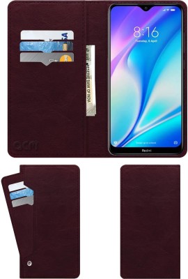 ACM Wallet Case Cover for Redmi 8A Dual(Brown, Cases with Holder, Pack of: 1)