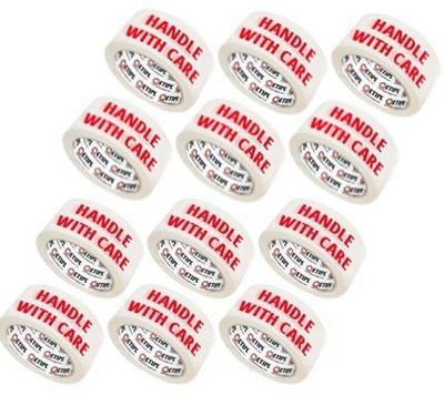 etipl Single Sided Automatic Tape (Manual)(Set of 12, White, Red)