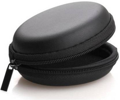 Asotai Leather Zipper Headphone Case For Universal(Black)