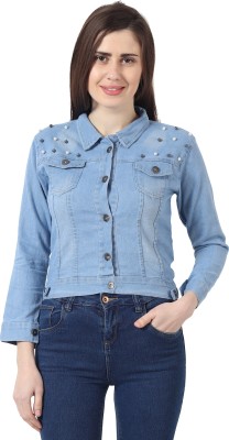 Saira fashion Full Sleeve Washed Women Denim Jacket