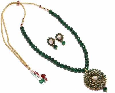 BD SONS Brass Green Jewellery Set(Pack of 1)