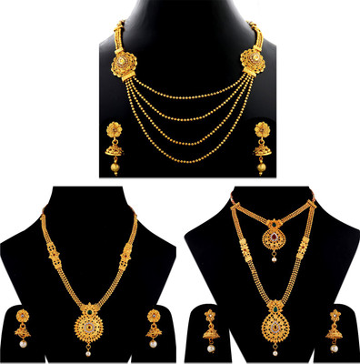 SILVER SHINE Alloy Gold Jewellery Set(Pack of 1)