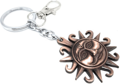 Aura Full Metal Sun God Surya Suryavanshi Suraj Dada Bhagwan Key Ring Key Chain