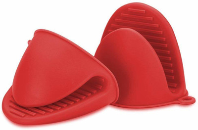 Royalz Red Silicon Kitchen Linen Set(Pack of 2)