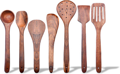 BERTOL KITCHENWARE BT K.Spatula 7Set Kitchen Tool Set(Light Brown, Spatula)