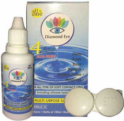 Diamond Eye red rose case kit with extra case and solution case(30 ml)