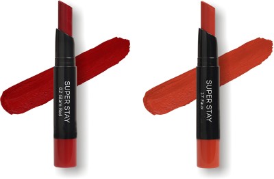 Me-On Superlast Lipstick (Shade 02,17)(Glam Red,Faux, 2 g)