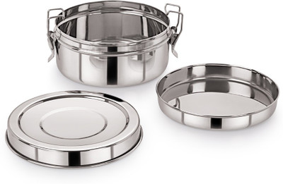 NEELAM Round Double Decker Lunch Box-450 ml - 8 1 Containers Lunch Box(450 ml)
