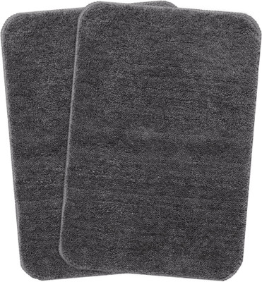 MAA HOME CONCEPT Microfiber Bathroom Mat(Grey, Medium)