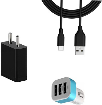 DAKRON Wall Charger Accessory Combo for Lenovo K10 Note(White)