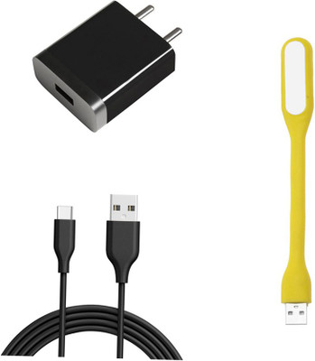 DAKRON Wall Charger Accessory Combo for Motorola One Action(White)