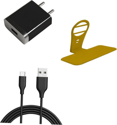DAKRON Wall Charger Accessory Combo for Realme X2(Black)