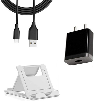 DAKRON Wall Charger Accessory Combo for LG W30 Pro(Black)