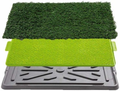 Allenshop Dog Grass Pee Pad Potty Artificial Grass Patch for Dogs Pet Litter Box Training Pads Best for Puppy Indoor Turf Fresh Fake Porch Lawn Toilet Mat Bathroom Tray Doggie Trainer Balcony Patio Mats Potty Toilet Trainer Mat Dog Pet Mat