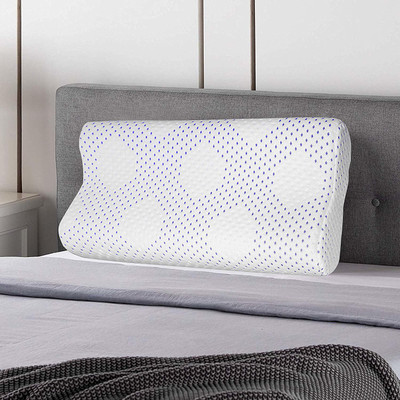 Proliva Foam Polka Orthopaedic Pillow Pack of 1(White)
