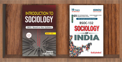 IGNOU BAG (New CBCS) BSOC-131 Introduction To Sociology And BSOC-132 Sociology Of India(Paperback, Gullybaba.com Panel)