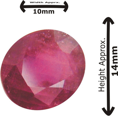 TEJVIJ AND SONS 5.25 Ratti Certified Natural Ruby Gemstone Stone Ruby Ring