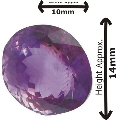 TEJVIJ AND SONS 3.25 Ratti Amethyst GLI Certified Gemstone Stone Amethyst Ring