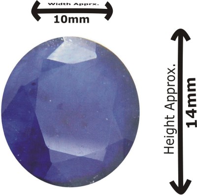 TEJVIJ AND SONS 9.00 Ratti Indra Neelam Blue Sapphire GLI Certified Gemstone Stone Sapphire Ring