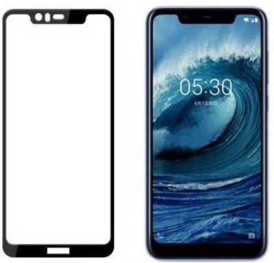 INFINITYWORLD Edge To Edge Tempered Glass for Nokia 5.1 Plus(Pack of 1)