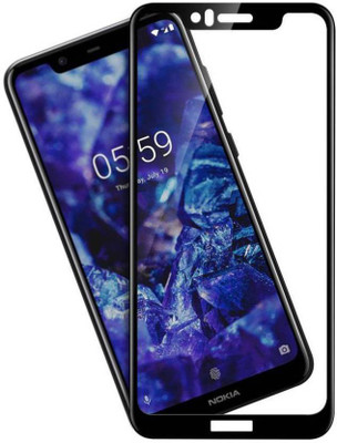 INFINITYWORLD Edge To Edge Tempered Glass for Nokia 5.1 Plus(Pack of 1)
