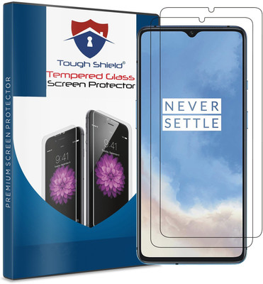 TOUGH SHIELD Tempered Glass Guard for OnePlus 7T, One Plus 7T(Pack of 2)