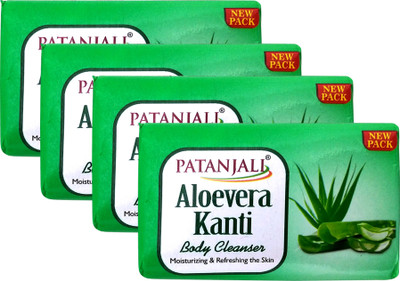 PATANJALI Aloevera Kanti Body Cleanser(4 x 75 g)