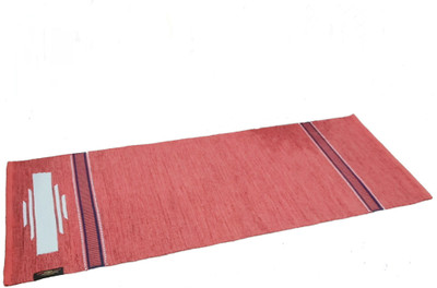 ASE YOGA INDIA Cotton Yoga Mat Ecofriendly Red 6 mm Yoga Mat