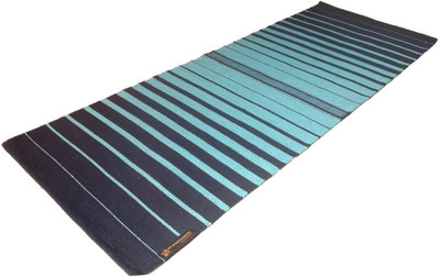 ASE YOGA INDIA Cotton Yoga Mat Perfect Grip Blue 6 mm Yoga Mat