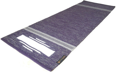 ASE YOGA INDIA Cotton Yoga Mat Washable Purple 6 mm Yoga Mat