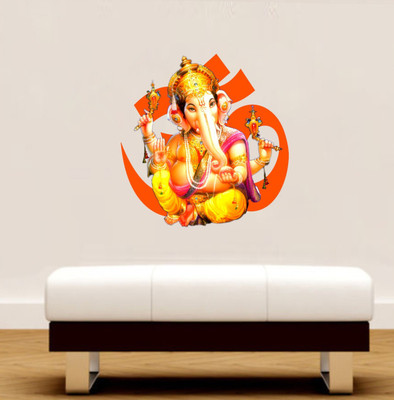 VCREATE DECOR 58 cm Lord Ganesha Removable Sticker(Pack of 1)