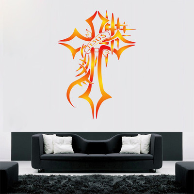 VCREATE DECOR 58 cm JESUS Removable Sticker(Pack of 1)