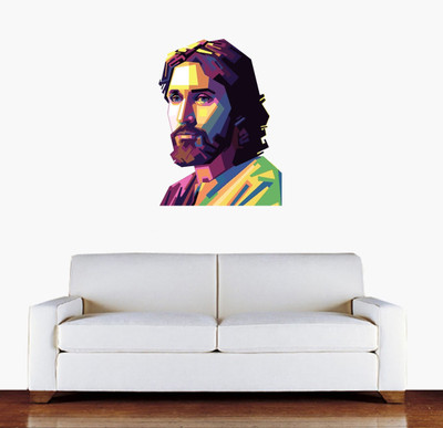 VCREATE DECOR 58 cm JESUS Removable Sticker(Pack of 1)