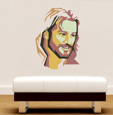 VCREATE DECOR 58 cm JESUS Removable Sticker(Pack of 1)
