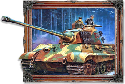 DivineDesigns 56 cm Army Tanker Sticker ( Size :- 76 X 56 cm ) Self Adhesive Sticker(Pack of 1)