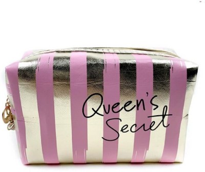 AweStuffs Cosmetic Pouch(Gold, Pink)