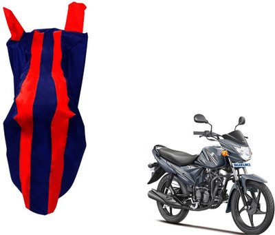 WolkomHome Two Wheeler Cover for Suzuki(Hayate, Red, Blue)