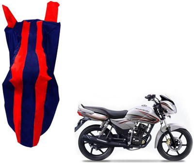 WolkomHome Two Wheeler Cover for TVS(Phoenix 125, Red, Blue)