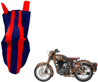 WolkomHome Two Wheeler Cover for Royal Enfield(Red, Blue)