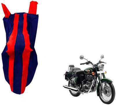 WolkomHome Two Wheeler Cover for Royal Enfield(500, Red, Blue)