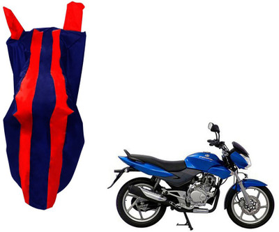 WolkomHome Two Wheeler Cover for Bajaj(Discover, Red, Blue)