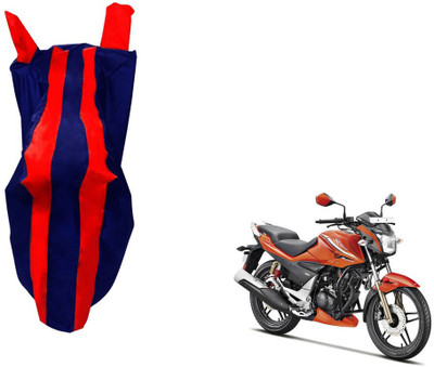 WolkomHome Two Wheeler Cover for Hero(CBZ Extreme, Red, Blue)